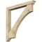 Ekena Millwork Westlake Traditional Rough Sawn Bracket w/ Offset Brace, Douglas Fir, 6"W x 48"D x 48"H BKT0604X48X48WTL01RDF - alternate 1